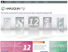 Tablet Screenshot of harlequinrip.com